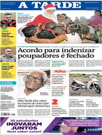 Capa do jornal A Tarde 13/12/2017