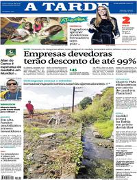 Capa do jornal A Tarde 15/07/2017