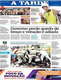 Capa do jornal A Tarde 15/12/2017
