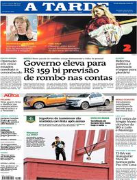 Capa do jornal A Tarde 16/08/2017