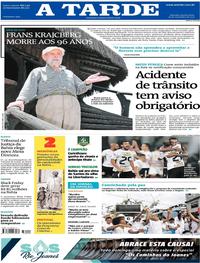 Capa do jornal A Tarde 16/11/2017