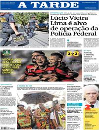 Capa do jornal A Tarde 17/10/2017