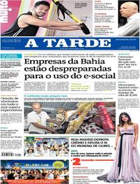 Capa do jornal A Tarde 17/12/2017