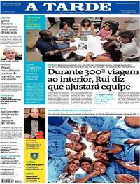 Capa do jornal A Tarde 18/07/2017