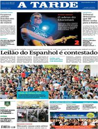 Capa do jornal A Tarde 19/12/2017
