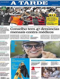 Capa do jornal A Tarde 20/08/2017