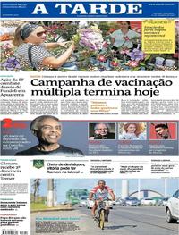 Capa do jornal A Tarde 22/09/2017