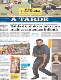 Capa do jornal A Tarde 22/10/2017