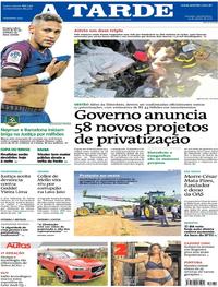 Capa do jornal A Tarde 23/08/2017