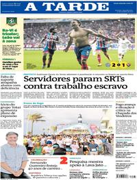 Capa do jornal A Tarde 23/10/2017