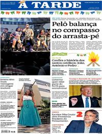 Capa do jornal A Tarde 24/06/2017