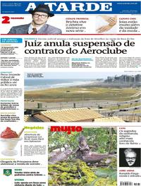 Capa do jornal A Tarde 24/09/2017