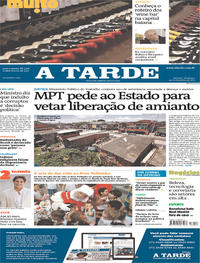 Capa do jornal A Tarde 24/12/2017