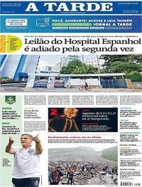 Capa do jornal A Tarde 25/06/2017