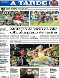 Capa do jornal A Tarde 25/09/2017