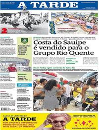 Capa do jornal A Tarde 25/11/2017