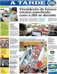 Capa do jornal A Tarde 27/05/2017