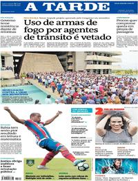 Capa do jornal A Tarde 27/10/2017