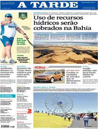 Capa do jornal A Tarde 27/12/2017