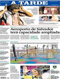 Capa do jornal A Tarde 28/07/2017