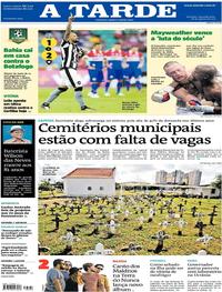 Capa do jornal A Tarde 28/08/2017
