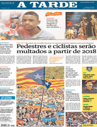 Capa do jornal A Tarde 28/10/2017