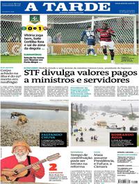 Capa do jornal A Tarde 29/08/2017