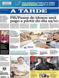 Capa do jornal A Tarde 29/09/2017