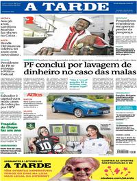 Capa do jornal A Tarde 29/11/2017