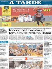 Capa do jornal A Tarde 30/10/2017