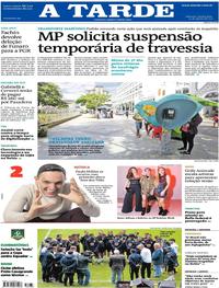 Capa do jornal A Tarde 31/08/2017