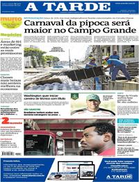 Capa do jornal A Tarde 31/12/2017