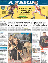 Capa do jornal A Tarde 01/04/2018