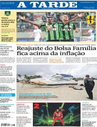 Capa do jornal A Tarde 01/05/2018
