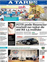 Capa do jornal A Tarde 01/08/2018