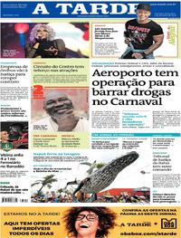 Capa do jornal A Tarde 02/02/2018