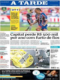 Capa do jornal A Tarde 02/04/2018