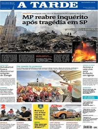 Capa do jornal A Tarde 02/05/2018