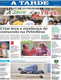 Capa do jornal A Tarde 02/06/2018