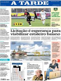 Capa do jornal A Tarde 02/09/2018