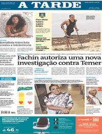 Capa do jornal A Tarde 03/03/2018