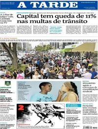 Capa do jornal A Tarde 03/04/2018
