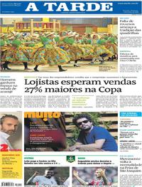 Capa do jornal A Tarde 03/06/2018