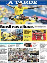 Capa do jornal A Tarde 03/07/2018