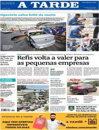 Capa do jornal A Tarde 04/04/2018