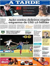 Capa do jornal A Tarde 04/05/2018
