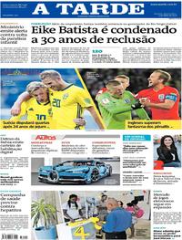 Capa do jornal A Tarde 04/07/2018