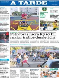 Capa do jornal A Tarde 04/08/2018