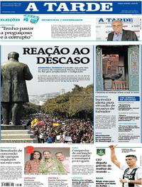 Capa do jornal A Tarde 04/09/2018