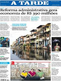 Capa do jornal A Tarde 04/12/2018